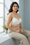 Zivame Padded Wired 3/4Th Coverage T-Shirt Bra - Whisper White — thumbnail 4